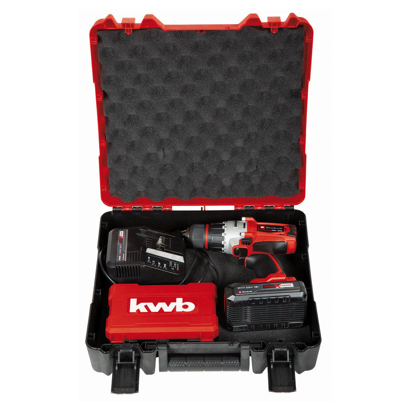 Einhell PXC 18V Cordless Combi Drill Kit with Accessories 1 x 2.5Ah