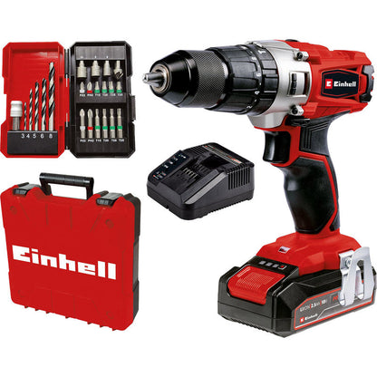 Einhell PXC 18V Cordless Combi Drill Kit with Accessories 1 x 2.5Ah