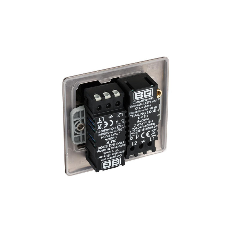 BG Nexus Metal Black Nickel Intelligent LED Dimmer Switch  2 Way