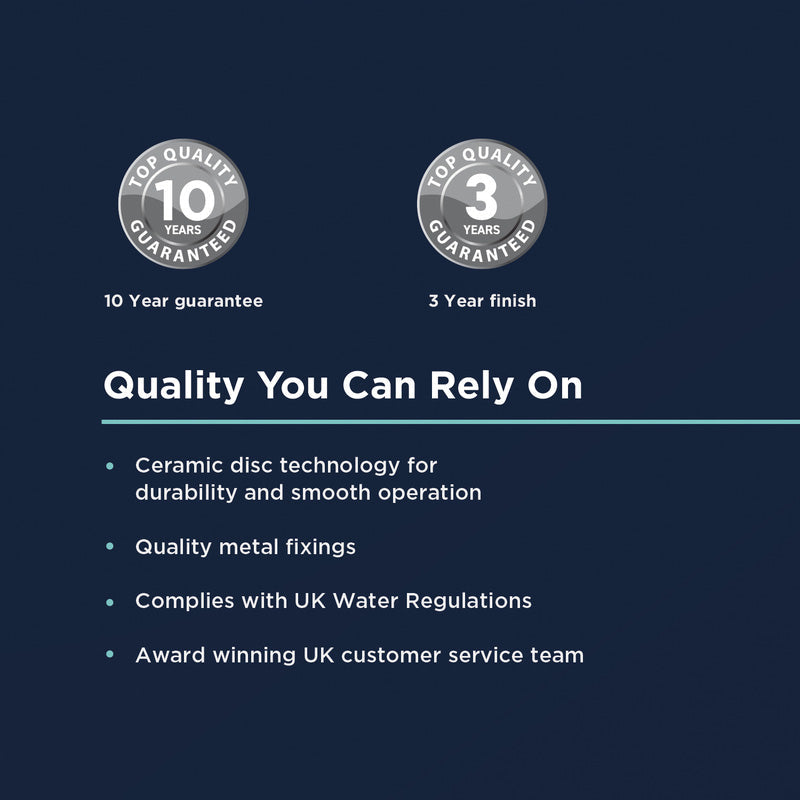 Bristan Mila Taps Black Bath Shower Mixer