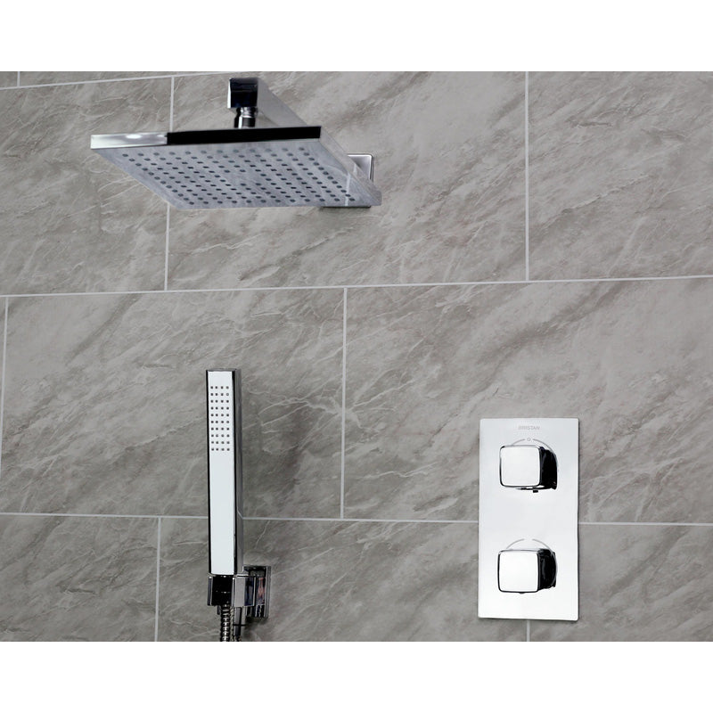 Bristan Cobalt Thermostatic Concealed Diverter Mixer Shower With Fixed Handset