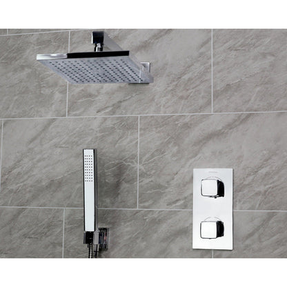 Bristan Cobalt Thermostatic Concealed Diverter Mixer Shower With Fixed Handset