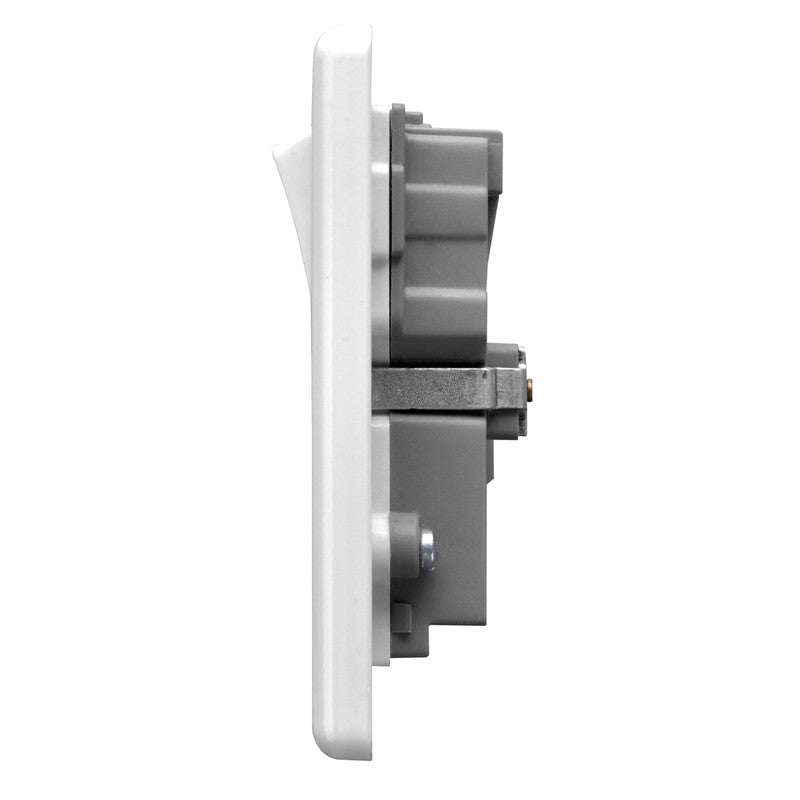 BG 13A Low Profile SP A & C Type USB Switched Socket 2 Gang 2 USB 4.1A