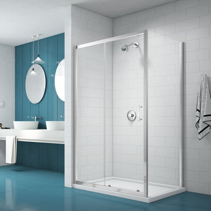 Merlyn NIX Sliding Shower Enclosure Door and Side Panel