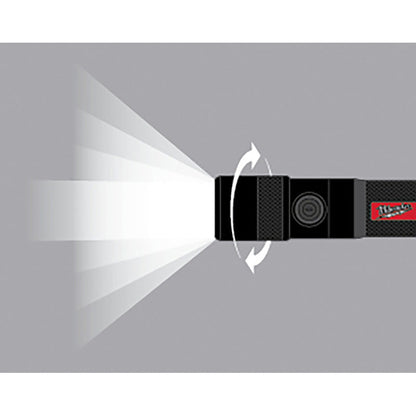 Milwaukee L4TMLED-301 REDLITHIUM USB Rechargeble 1100L Twist Focus Light 1 x 3.0Ah