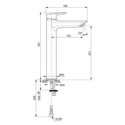 Ideal Standard Tesi Taps Tall Basin Mixer