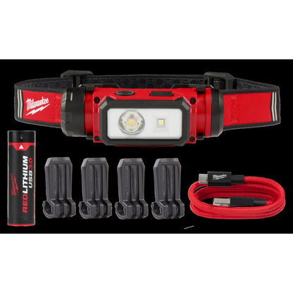 Milwaukee L4HL2-301 REDLITHIUM USB Rechargeable Headlamp 1 x 3.0Ah