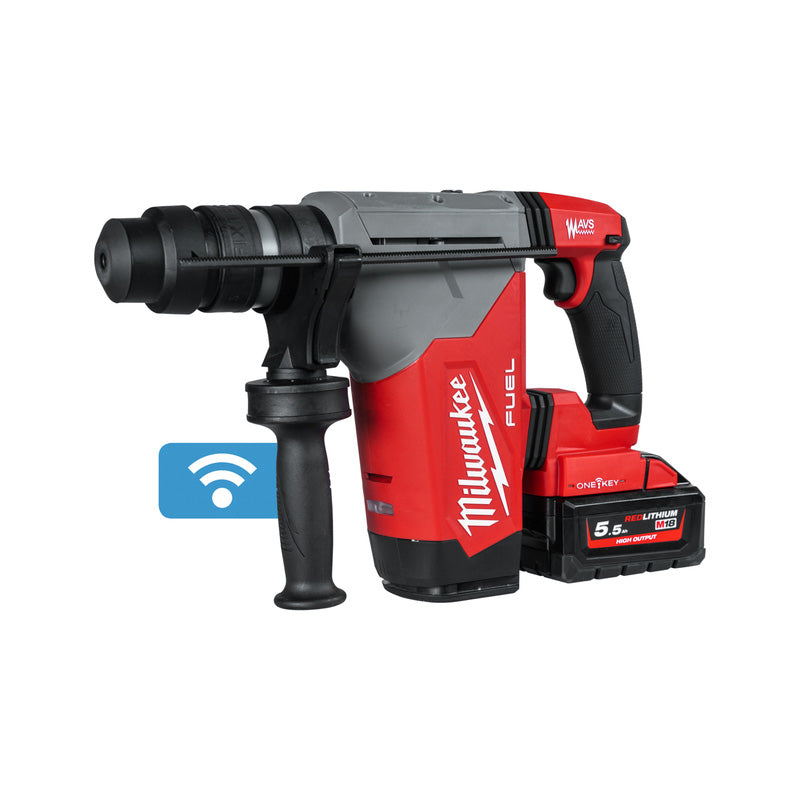Milwaukee M18 ONEFHPX-552X FUEL ONE-KEY FIXTEC 28mm SDS-plus Drill 2 x 5.5Ah