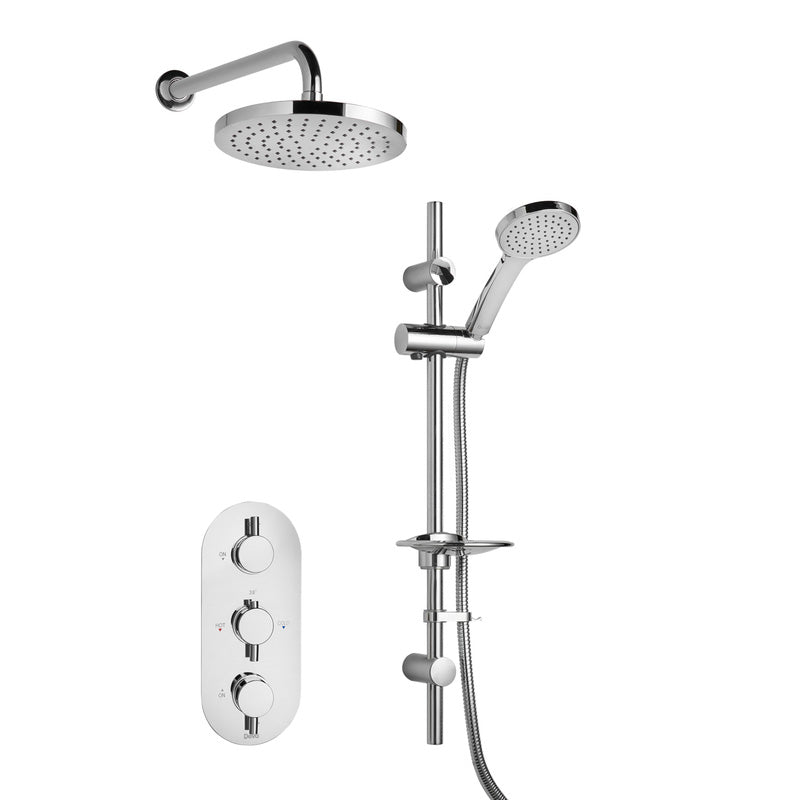 Deva Newton Thermostatic Two Outlet Concealed Shower Valve
