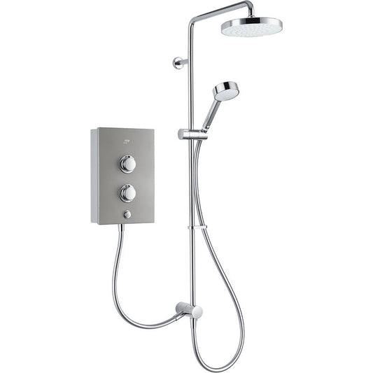 Mira Decor Dual Outlet Electric Shower Silver 10.8kW