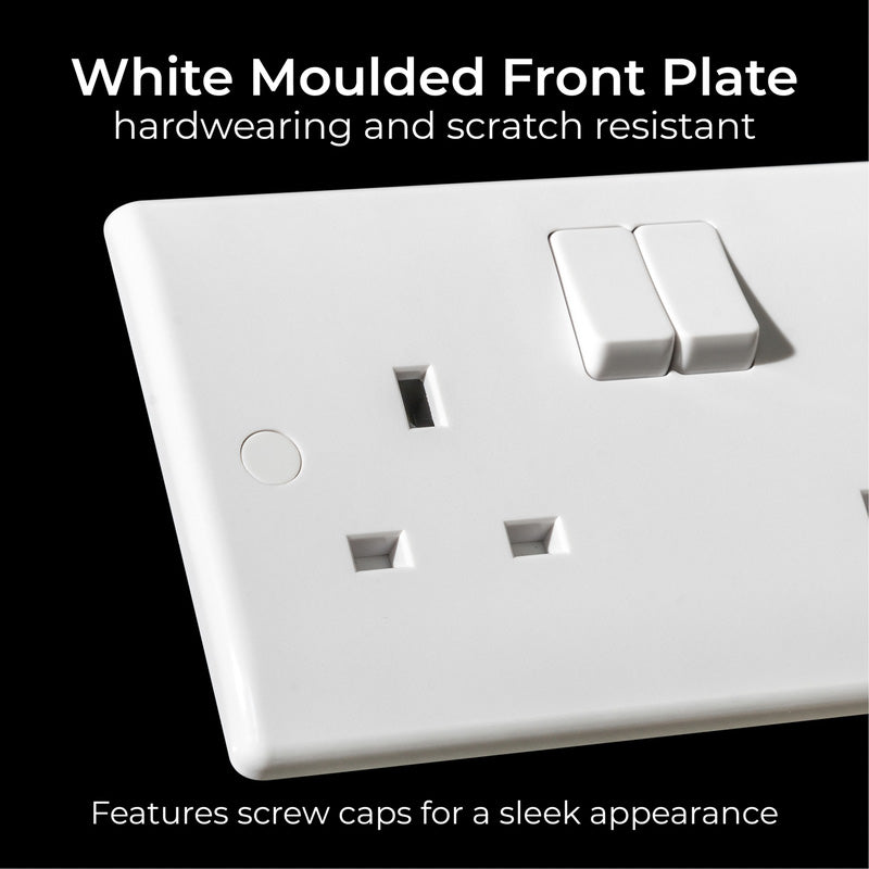 BG 13A Low Profile Switched Socket 2 Gang