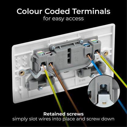 BG 13A Low Profile Switched Socket 2 Gang
