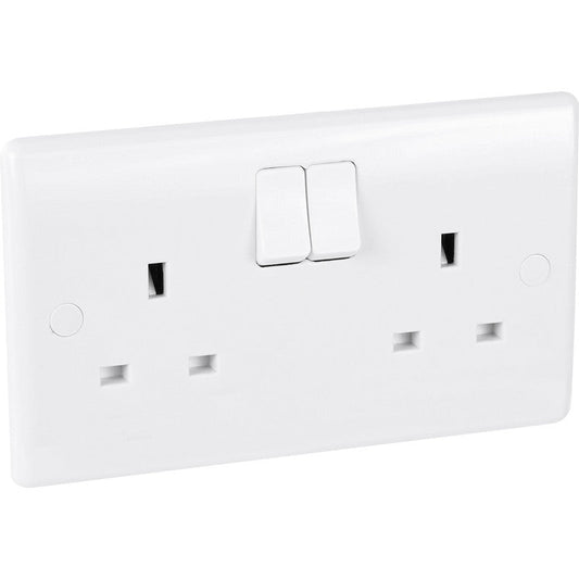 BG 13A Low Profile Switched Socket 2 Gang