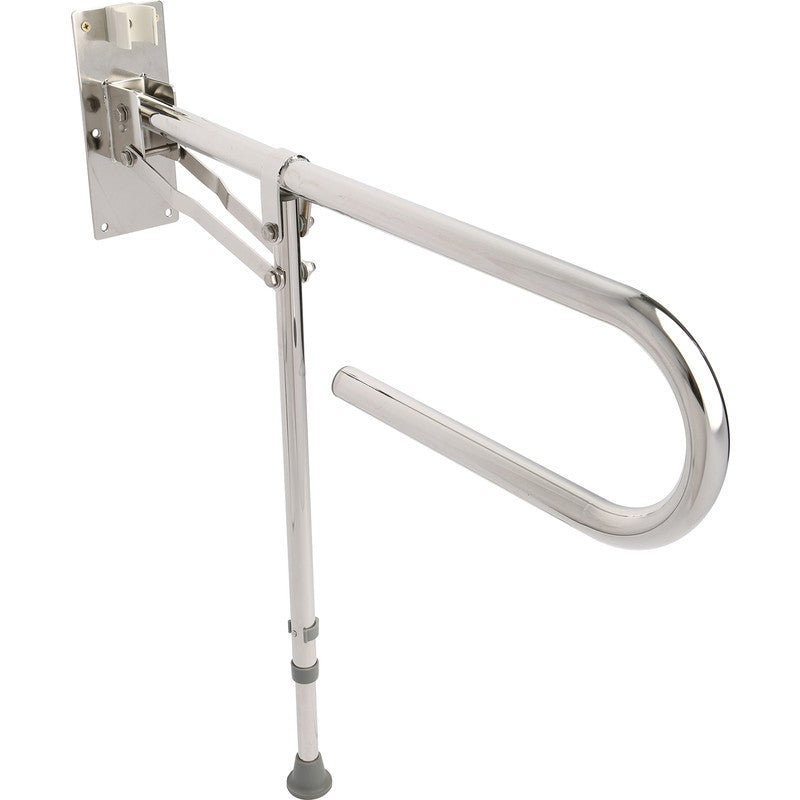 Croydex Drop Down Grab Bar with Leg