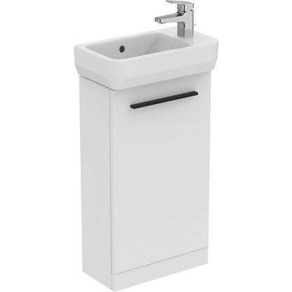 Ideal Standard i.life S Compact Cloakroom Wall Hung Vanity Unit with Basin Matt White 410mm