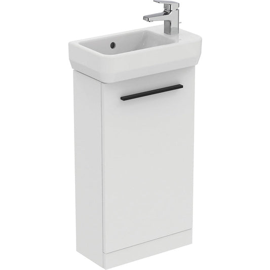 Ideal Standard i.life S Compact Cloakroom Wall Hung Vanity Unit with Basin Matt White 410mm