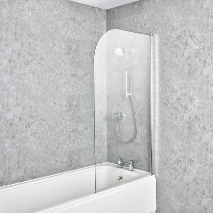 Mira Elevate Curved Bath Screen 800mm