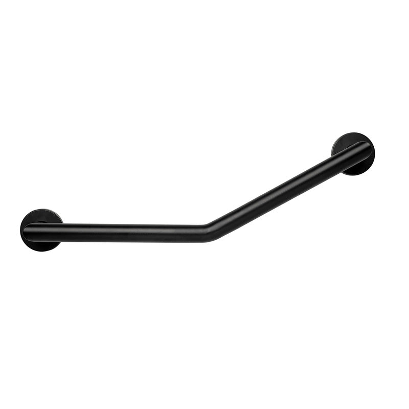 Croydex Angled 600mm Grab Bar Matt Black