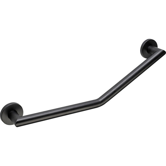 Croydex Angled 600mm Grab Bar Matt Black