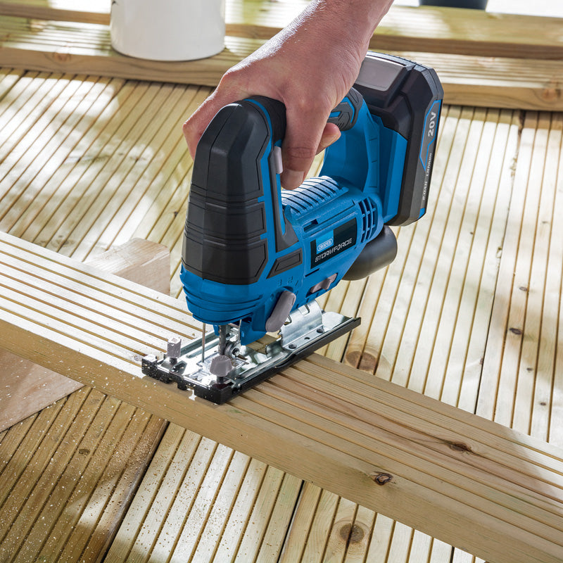 Storm Force 20V Jigsaw – Precise, Cordless Cutting Tool (Body Only)