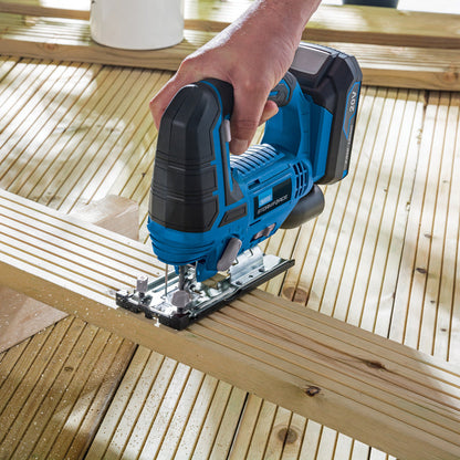 Storm Force 20V Jigsaw – Precise, Cordless Cutting Tool (Body Only)