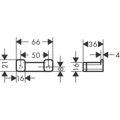 Hansgrohe AddStoris Double Hook