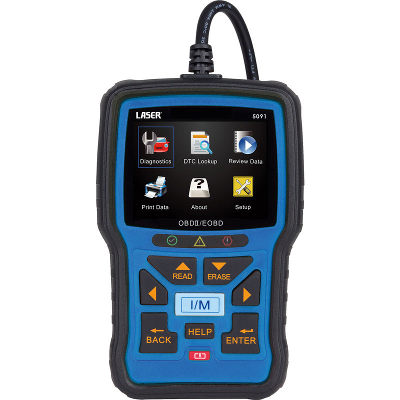 Laser OBDII/EOBD Code Reader & Reset Tool