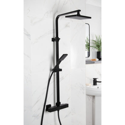 Bristan Craze Thermostatic Bar Diverter Mixer Shower Black