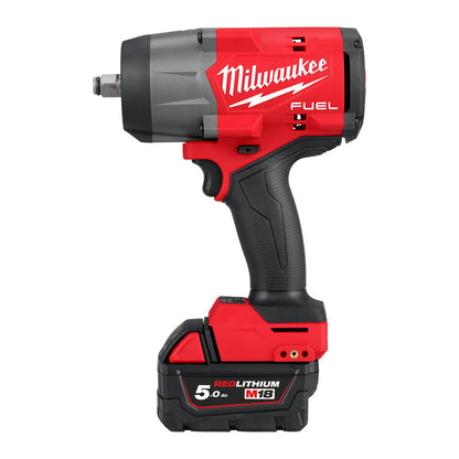 Milwaukee M18FHIW2F12-502X FUEL™ 1/2" High Torque Impact Wrench with Friction Ring 2 x 5.0Ah