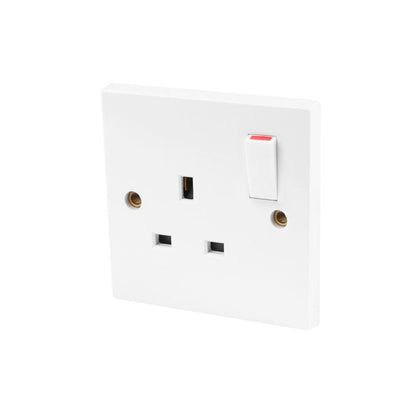 Axiom Switched Socket 1 Gang