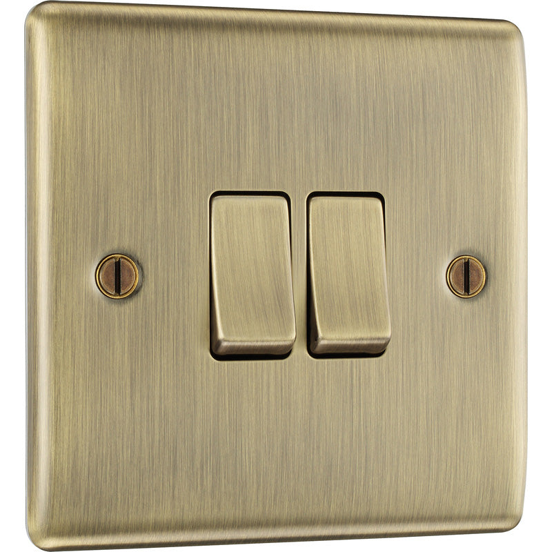 BG Nexus Metal Antique Brass Switch  2 Way