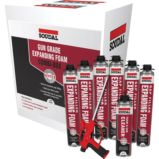 Soudal Gap Filling Expanding Foam Combi Trade Pack 750ml