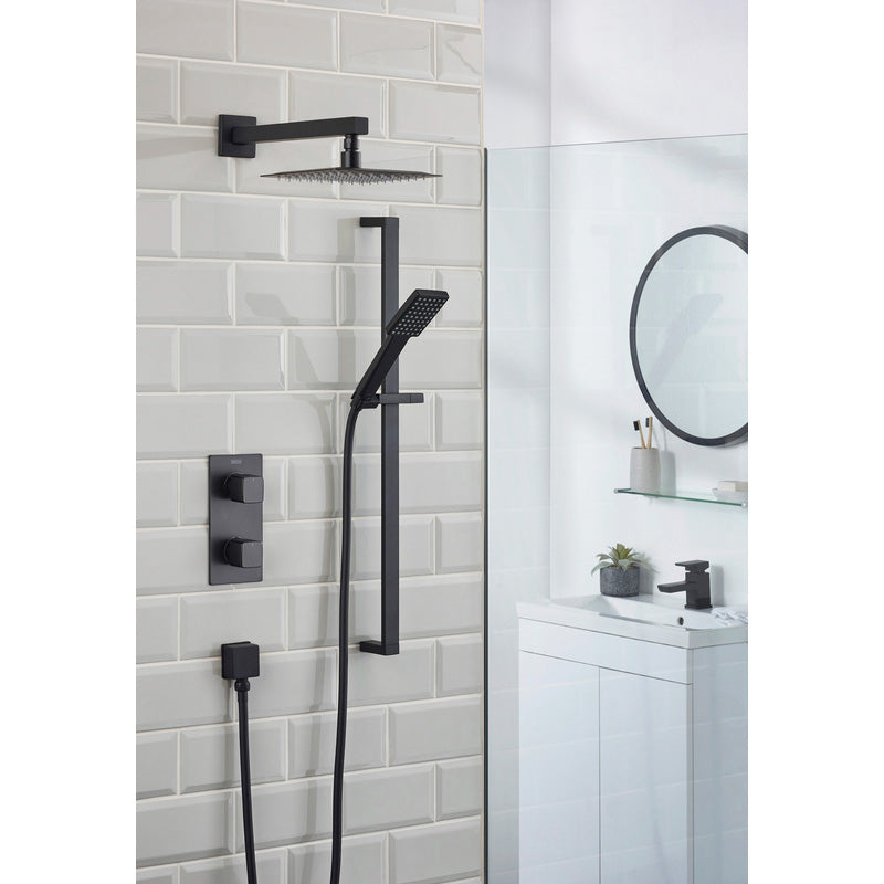 Bristan Cobalt Thermostatic Concealed Diverter Mixer Shower Black