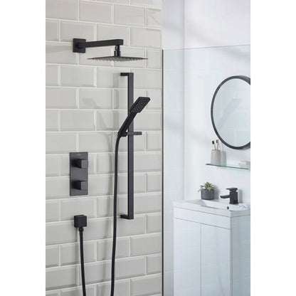 Bristan Cobalt Thermostatic Concealed Diverter Mixer Shower Black