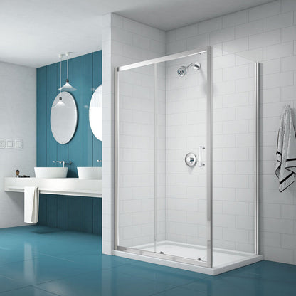 Merlyn NIX Sliding Shower Enclosure Door and Side Panel