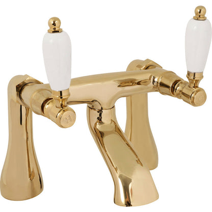 Deva Georgian Taps Bath Filler Gold