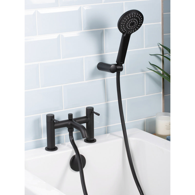 Bristan Mila Taps Black Bath Shower Mixer