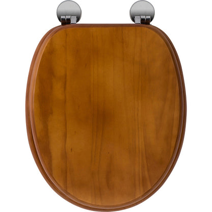 Croydex Davos Toilet Seat Antique Pine Effect