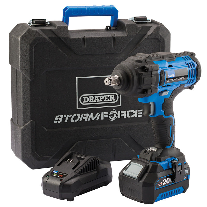 Storm Force 20V Mid-Torque Impact Wrench 1/2" 400Nm – 4.0Ah Battery