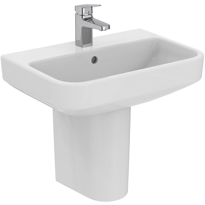 Ideal Standard i.life Compact Basin and Semi-Pedestal  1 Tap Hole