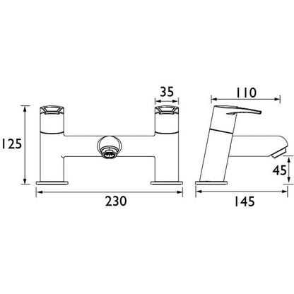Bristan Smile Taps Bath Filler by Bristan