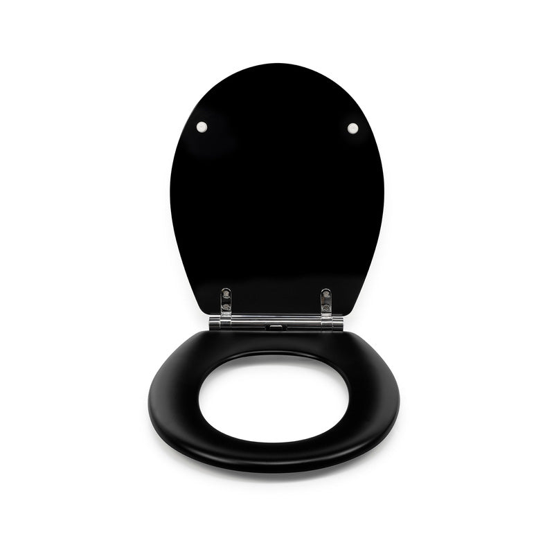 Croydex Lene Wood Toilet Seat Matt Black