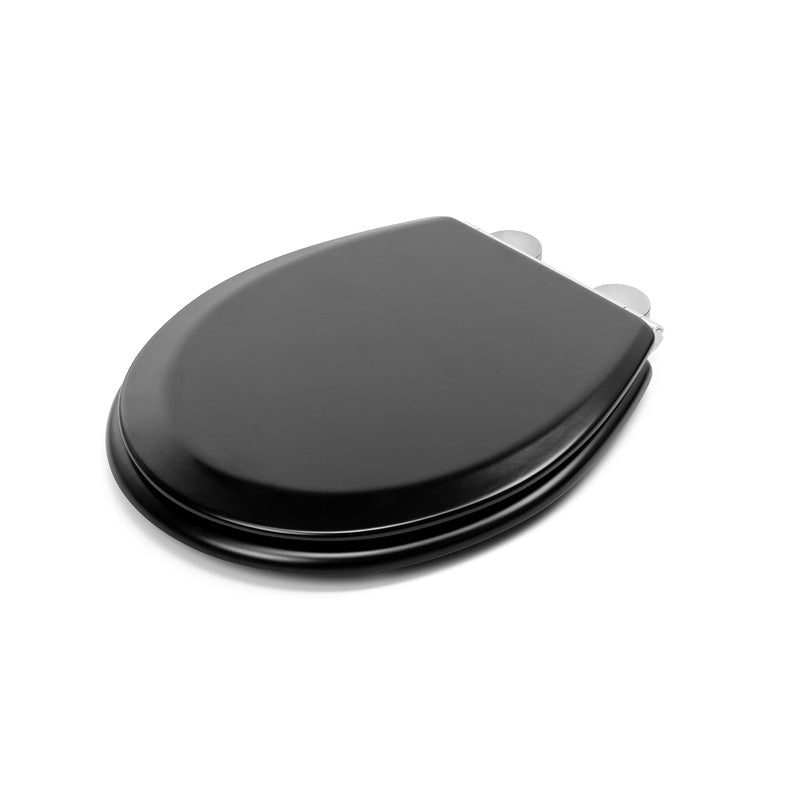 Croydex Lene Wood Toilet Seat Matt Black