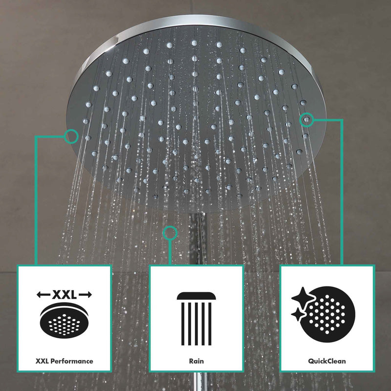 Hansgrohe Vernis Blend Thermostatic Bath Bar Diverter Mixer Chrome