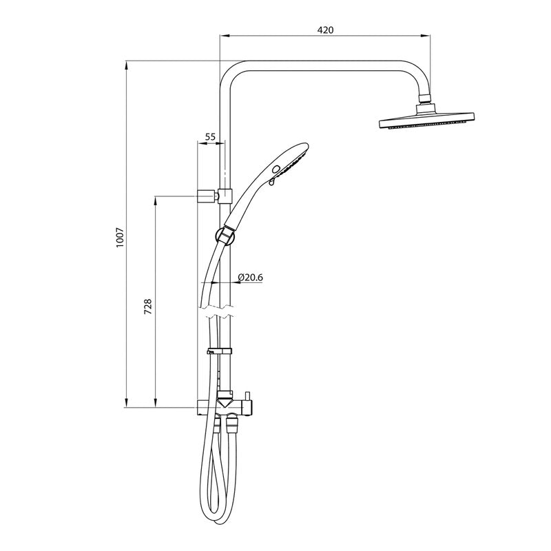 Triton Asta DuElec Electric Shower Black 9.5kW