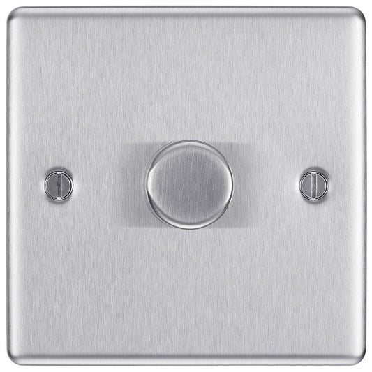 BG Brushed Steel Dimmer Switch  400W