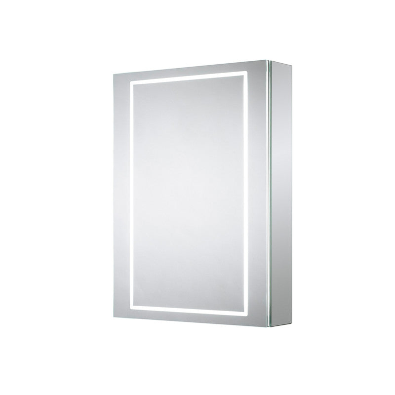 Sensio Sonnet LED Mirror Bathroom Cabinet Single Door with Shaver Socket Cool White 700 x 500mm