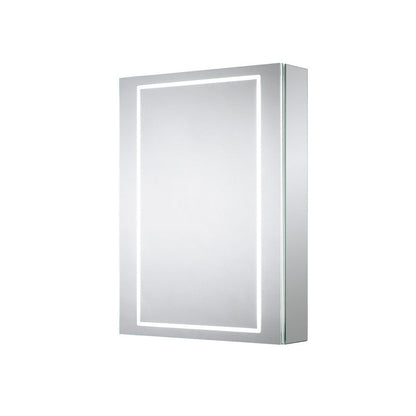 Sensio Sonnet LED Mirror Bathroom Cabinet Single Door with Shaver Socket Cool White 700 x 500mm