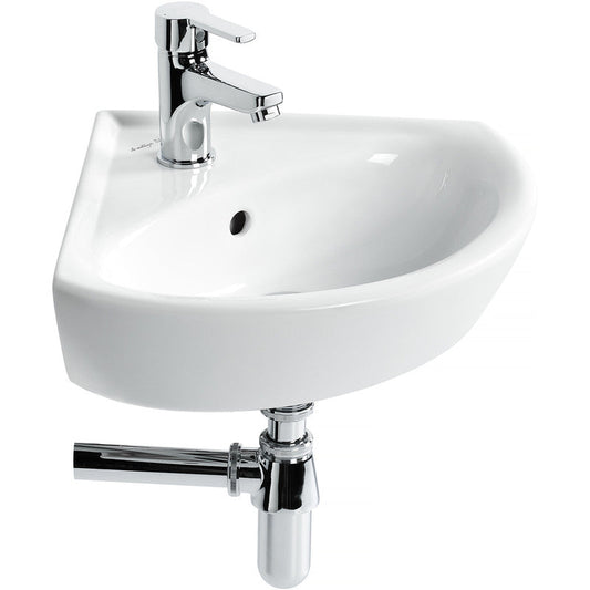 Armitage Shanks Sandringham 21 Corner Basin 1 Tap Hole White