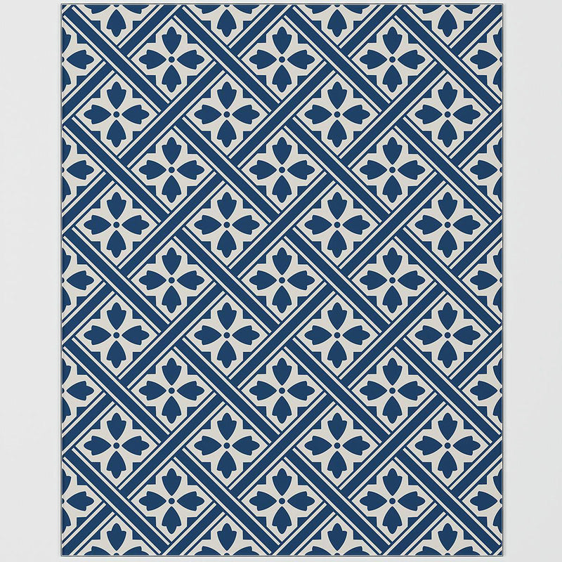 Laura Ashley Mr Jones Midnight Seaspray Glass Splashback 600 x 750mm